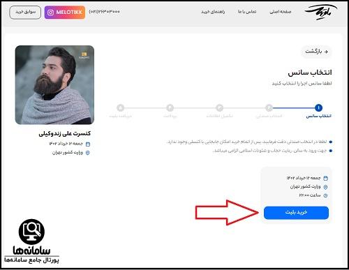 خرید بلیط کنسرت علی زندوکیلی